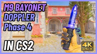 ★ CS2 M9 Bayonet Doppler Phase 4  CS2 Knife InGame Showcase 4K [upl. by Kym]