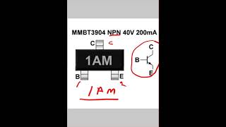 1am smd transistor mmbt3904 npn transistor transistor ytshorts [upl. by Cote]