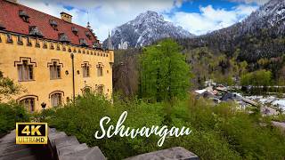 Schwangau Germany  Exploring Neuschwanstein amp Hohenschwangau Castles  4K 60fps [upl. by Dennet]