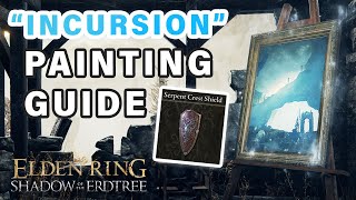 How to Solve Incursion Painting  Serpent Crest Shield ► Elden Ring DLC [upl. by Niffirg]