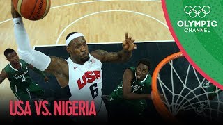 USA v Nigeria  USA Break Olympic Points Record  Mens Basketball Group A  London 2012 Olympics [upl. by Willem]