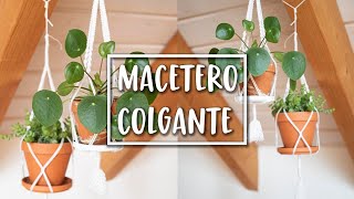 Macetero colgante de macramé TUTORIAL [upl. by Malaspina601]