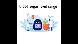 Range of blood sugar level for humans [upl. by Suoivart682]