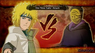 Naruto Ultimate Ninja Storm 3 Hokage vs Nine Tails and Tobi SRank Legend English [upl. by Duleba]