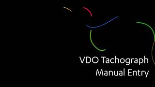 VDO Manual Entry [upl. by Krigsman]