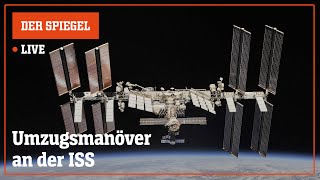 Livestream So parkt die Nasa eine Raumkapsel an der ISS um  DER SPIEGEL [upl. by Orimlede]