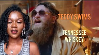 Teddy Swims  Tennessee Whiskey cover REACTION [upl. by Olathe719]