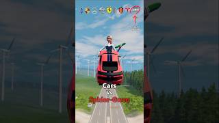 Cars Vs SpiderGwen 😂❌ BeamNGDrive shorts beamngdrive [upl. by Auhs]