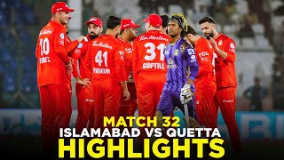 PSL 9  Full Highlights  Islamabad United vs Quetta Gladiators  Match 32  M2A1A [upl. by Ziwot]