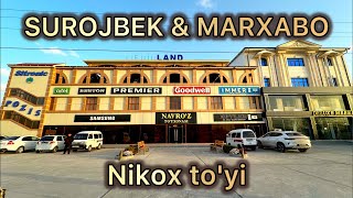 Qurbanovlar sulolasiSurojbek va MarxaboNikox toyiALIXON efirda [upl. by Hole]