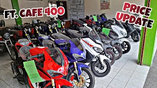 MOTORSTAR MOTORCYCLE PRICE UPDATE 2024  MAY CAFE 400 AT EASYRIDE 150 FI NA ULIT [upl. by Neersan]