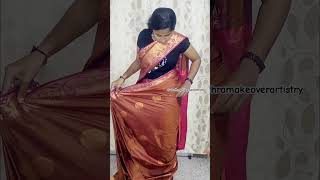 Saree drapping class 96777 91541 📍tambaram Chennai subscribe makeupartist bridalmakeup [upl. by Solita947]