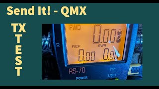 QMX  Transmit Test  QRP Labs Transceiver Kit [upl. by Ahsikat]