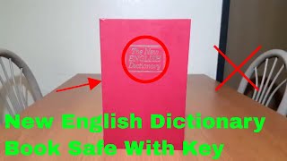 ✅ How To Use New English Dictionary Book Safe With Key Review [upl. by Rufina]