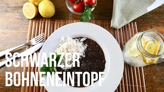 Schwarzer Bohneneintopf  Lecker  Schnelle Rezepte [upl. by Ahsiad]