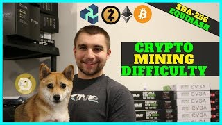 What is Crypto Mining Difficulty and How it Impacts YOUR Profits  Explained W BTC ZenCash ZEC [upl. by Pilloff568]