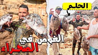 الحياة البحريةوأخيراً الغوص🤿في بحر الصحراء المغربية😍 حصيلة ضخمة الصيد وطبخ 😱🇲🇦 [upl. by Fidelia864]