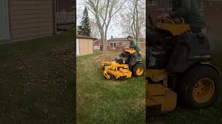 The Sounds of Mulching Leaves shorts fyp lawncare [upl. by Leonteen499]