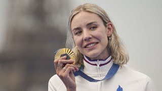 Paris Olympics Chinas Pan Zhanle breaks own world record to win mens 100m freestyle gold [upl. by Tesil]