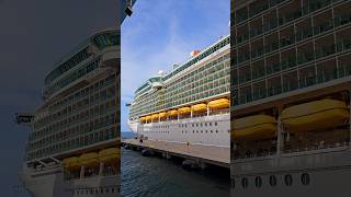 Huge Independence of the seas docking next to the world largest cruise ship icon of the Seascruise [upl. by Ardnaz119]