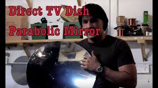 Solar Parabolic Mirror Direct TV Dish Satellite Concave Mirror [upl. by Japha]