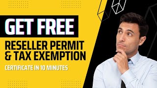 How to Get US Seller Permit amp Tax Exemption Certificate in 10 Minutes [upl. by Nelad]