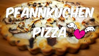 Glutenfreie PfannkuchenPizza für Faule Vegan amp Einfach VEGAN [upl. by Giselbert]