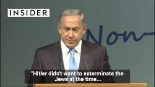 Netanyahu says Hitler didnt want to kill the Jews but a Muslim convinced him to do it [upl. by Barbette]