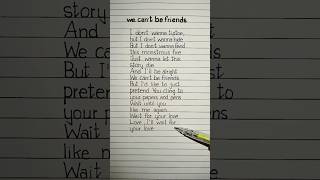 we can’t be friends wait for your love Lyrics Song by Ariana Grande arianagrande lyrics [upl. by Eihcir486]