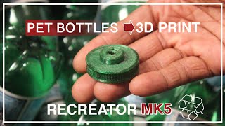 3d printing with recycled PET bottle filament [upl. by Putnem]