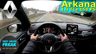 2023 Renault Arkana 13 TCe 160 158 PS HIGH SPEED AUTOBAHN DRIVE POV [upl. by Eimirej]