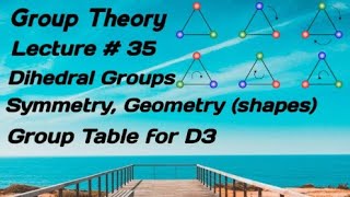 Lecture  35 Dihedral Groups  Geometry and shapes of symmetries of D3 [upl. by Spratt]