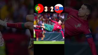 Portugal 🆚️ Slovakia 32 Imaginary match highlights shorts football youtube ronaldo messi [upl. by Bowles]