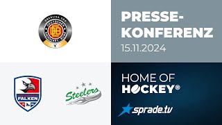 15112024  Pressekonferenz  Heilbronner Falken vs Bietigheim Steelers [upl. by Notgnillew]