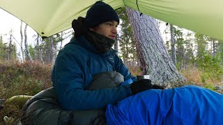 Sleeping Under the Tarp  Beach Camp and Campfire Cooking [upl. by Archaimbaud]