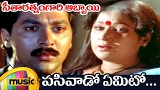 Seetharatnam Gari Abbayi Movie  Pasivado Yemito Telugu Video Song  Roja  Vinod Kumar  Vani Shri [upl. by Nick640]