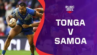 Tonga v Samoa  An iconic Rugby League World Cup quarter final  RLWC2021 Cazoo Match Highlights [upl. by Lovett]