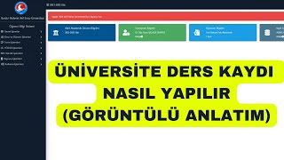 Üniversite Ders Kaydı Nasıl Yapılır  Ders Kayıt Nasıl Yapılır Üniversite [upl. by Henryk]