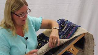 Part 2 Rug Hooking with Yarn by Susie Stephenson handson how [upl. by Yruama]