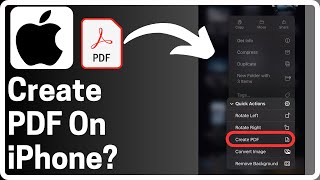 How To Create a PDF File on iPhone  Full Guide [upl. by Ycnaf64]