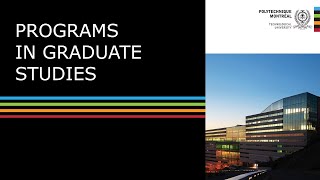 Overview of graduate programs offered at Polytechnique Montréal [upl. by Lothar]