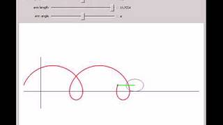 Cycloid from a Rolling Ellipse [upl. by Morita]