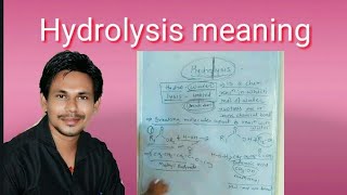 Hydrolysis meaning [upl. by Yendic700]