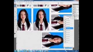 Action Photoshop 1  Cara bikin action untuk pas foto [upl. by Akemor]