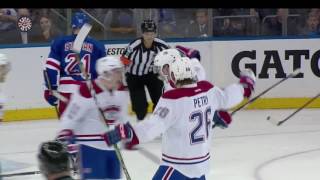 Lehkonen scores the first goal of the game 10 against rangers [upl. by Heyward]