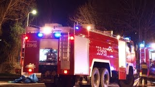 Straż pożarna alarmowo Wyciek gazu ze zbiornika na stacji LPG w BielskuBiałej  18032014 [upl. by Weksler]