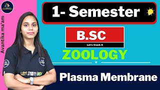 Plasma Membrane  BSc Zoology 1st Semester  Nayanima Maam [upl. by Irrek]