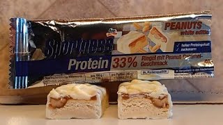 TasteTest DM Sportness Protein Bar 🥜 White Peanut Caramel 🥜 [upl. by Ettezzus]