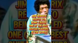 Jimi Hendrix reacts to being called the best guitar player in the world [upl. by Franky]