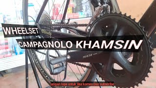 WHEELSET ROAD BIKE CAMPAGNOLO KHAMSIN  ZAI PROJECT [upl. by Gabby]